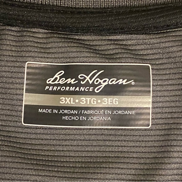Ben Hogan Mens Polo Shirt 3XL Performance Golf Gray Stretch - Picture 2 of 10